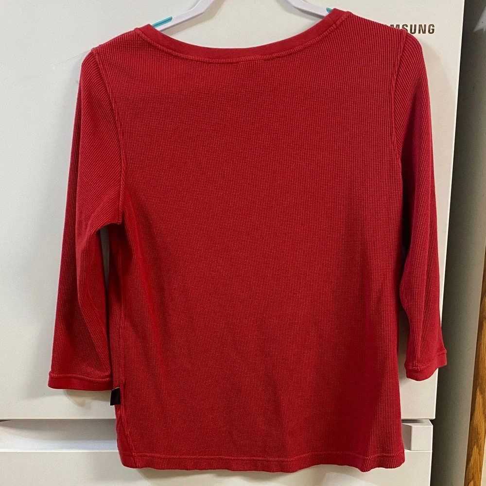 Patagonia woman’s  Red Long Sleeve Tee - Picture 4 of 10